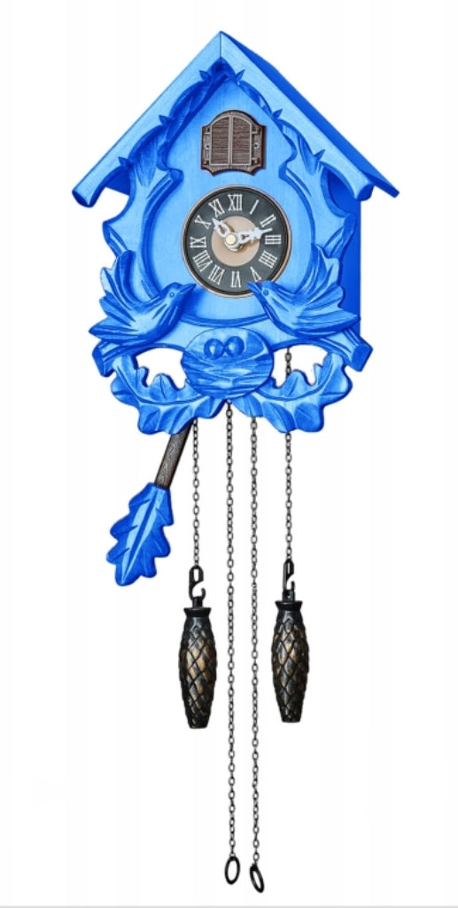 Cuckoo Clocks with Night Mode, Singing Bird and Carved Wood Decorations, AT-10004/10005/10006